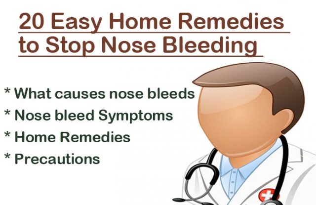 Home Remedies to Stop Nose Bleeding