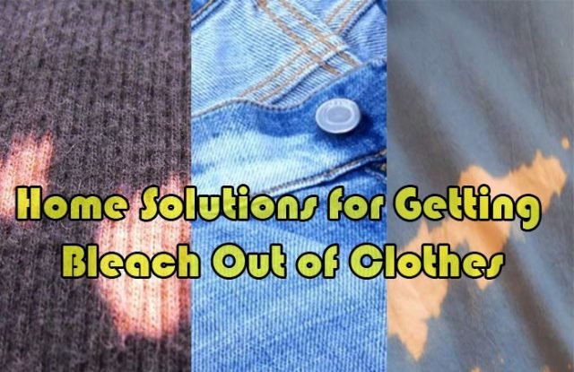 How to Getting Bleach Out of Clothes