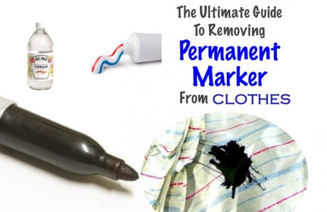 Ways to Remove Permanent Marker Stain from Clothes