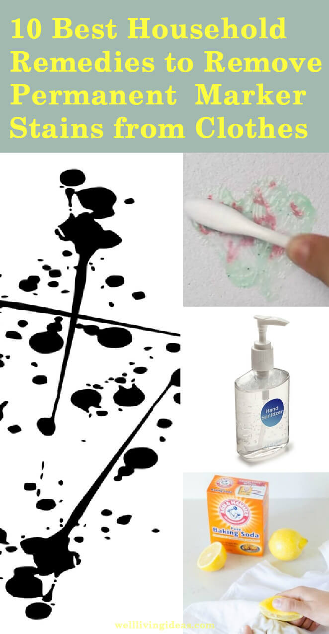10 Effective Ways to Remove Permanent Marker Stain from Clothes