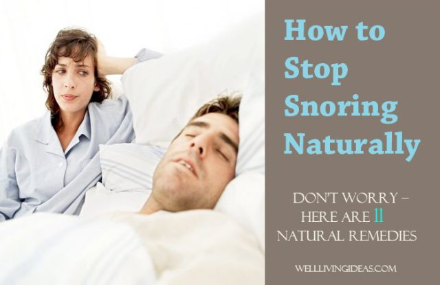 How to Stop Snoring Naturally