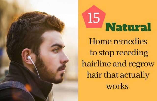 Home remedies to stop receding hairline and regrow hair